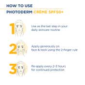 Bioderma Photoderm Crème SPF 50+ PA++++ Hydrating Sunscreen for Normal to Dry Skin,In Vivo Tested (40ml)