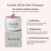 Arencia Fresh Rosehip Rice Mochi Cleanser - All-In-One Brightening Korean Cleanser & Mask (120 g)