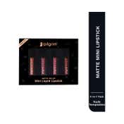 Pilgrim Matte Me Up! Mini 4 In 1 Liquid Lipstick - Nude Temptation (4 pcs)