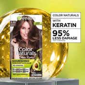 Garnier Color Naturals Creme Hair Color - Shade 5.32 Caramel Brown (70ml + 60g)