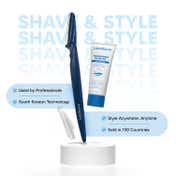 LetsShave Beard Pen Styler & Trimmer - White, Blue (3Pcs)