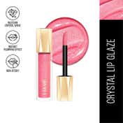 Lakme Glitterati Lip Glaze with Vegan Collagen for Glossy Lips - 203 Hot Pink Cosmo (5 ml)