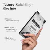TNW The Natural Wash Charcoal Nose Strips for Whiteheads and Blackheads (6 pcs)