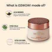BiE O2WOW! Face Mask for Daily Tan Removal, Reduces Dark Spots & Pigmentation (50 g)