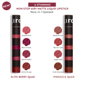 KIRO Four Play Non Stop Airy Matte Liquid Lip - Elite Berry Quad (6 ml)