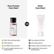 Brillare Rose Powder Face Wash for Younger Looking Skin with Sandalwood and Coconut (15 g)