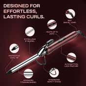 Ikonic Professional Curling Tong 2.0- 19mm Hair Curler, Scarlett Limited Edition
