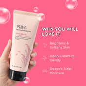 The Face Shop Rice Water Bright Foaming Cleanser- Best Korean Face Wash for Glowing Skin (150 ml)