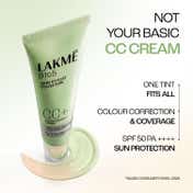 Lakme 9to5 CC+ Matcha Green with 3% Niacinamide and SPF 50 PA+++ (18 g)