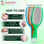 Majestique Foot Scraper with Attached Callus Remover