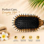 Babila Luxe Cushioned Brush - Brown & Black