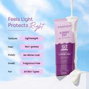 Aqualogica Illuminate+ Dewy Lightweight Sunscreen Gel SPF 50+ PA++++ for All Skin Types (80 g)