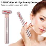 SEMINO Eyewonder Wand LED Rechargeable Eye Massager - Rose Gold