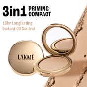Lakme Powerplay Priming Powder Foundation 3-in-1 Lasting Matte Dry-Oily Skin - Rose Silk (9 g)