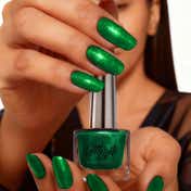 RENEE Glitterati Nail Paint - Green Sapphire (10 ml)