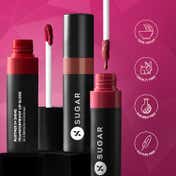 SUGAR Cosmetics Partner In Shine Transferproof Lip Gloss - 12 Crimson Cognac (3 ml)