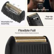 VGR V-353 Foil Shaver for Men with Pop-Up Trimmer 60Min Runtime 2-Year Warranty - Black