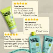 Moxie Beauty Just-The-Essentials Curly Trio - Shampoo, Conditioner & Curl Cream for Curly Hair