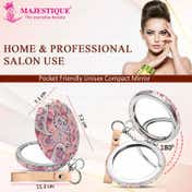 Majestique Magnifying Round Mirror with Key Chain