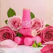 Love Momma Super Rich Lip Balm Combo Free Macramé Pouch - Rose & Basil (2 pcs)
