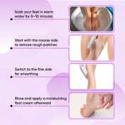VEGA Dual-Sided Pedicure Foot File for Dead Skin & Cracked Heels Removal for Men & Women (PD-03)