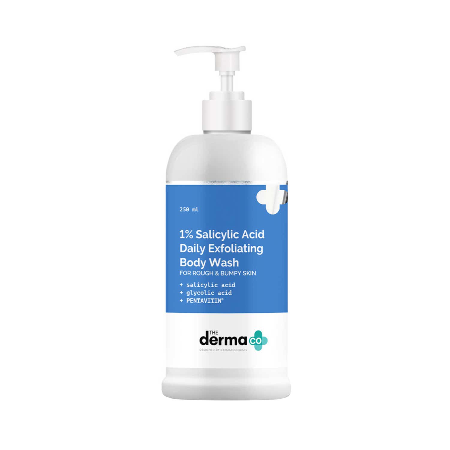 The Derma Co 1% Salicylic Acid Daily Exfoliating Body Wash with Salicylic Acid, Glycolic Acid & Pentavitin