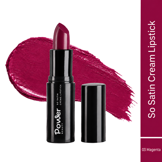 Power Beauty So Satin Cream Lipstick - Magenta 03 (4 g)