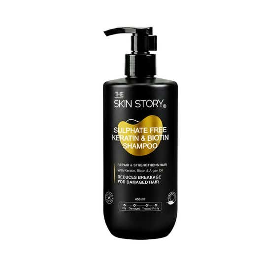 The Skin Story New Keratin Repair & Strengthen Shampoo (450ml)