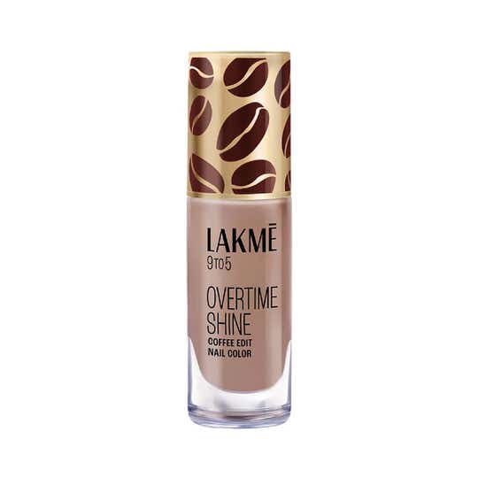 Lakme 9 to 5 Overtime Shine Nail Polish Coffee Edit - 05 Cinnamon Roast (6 ml)
