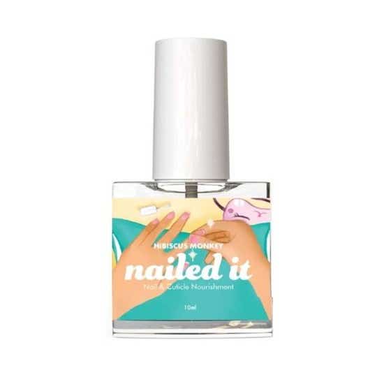 Hibiscus Monkey Nailed It Nail & Cuticle Oil for Brittle, Thin & Damaged Nails, Boosts Nail (10ml)