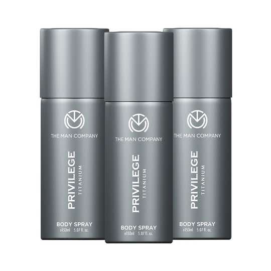 The Man Company Privilege Titanium Deodorant Combo for Men (3 pcs)
