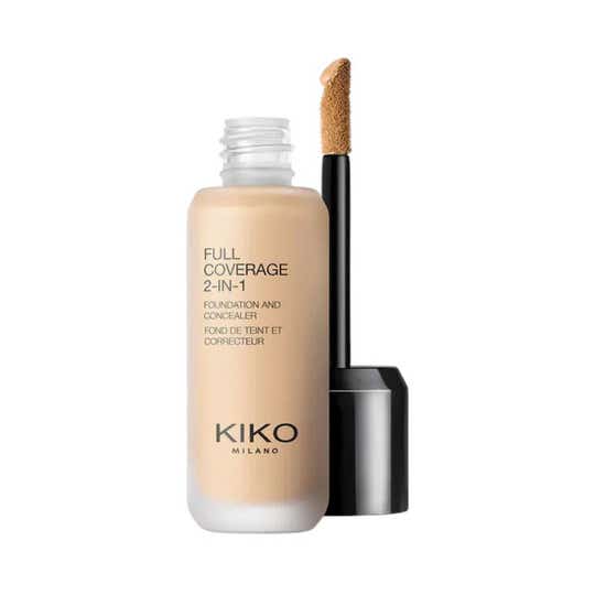 KIKO Milano Full Coverage 2-In-1 Foundation and Concealer - WB25 Warm Beige (25 ml)