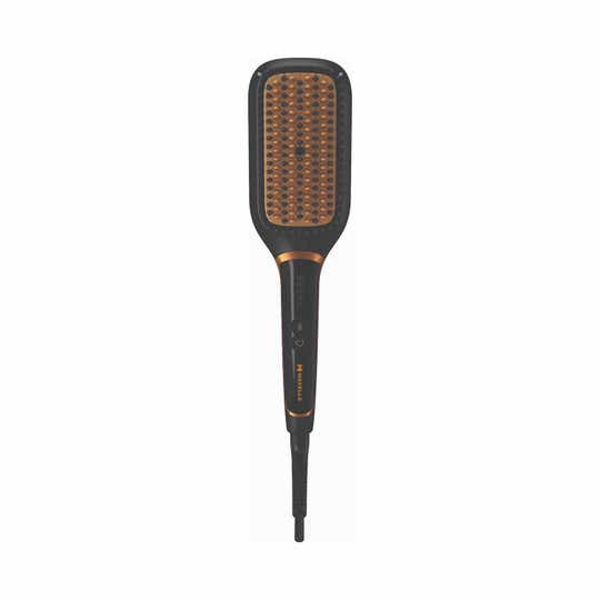 Havells Ionic & Keratin Straightening Brush HS4211 - Black & Gold