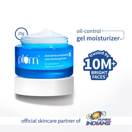 Plum 2% Niacinamide & Rice Water Oil-free Lightweight Face Moisturizer (25 g)