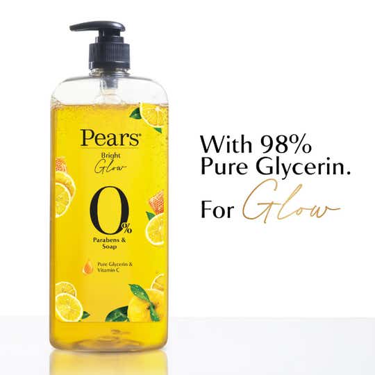 Pears 98% Pure Glycerin Bright Glow Body Wash (750 ml)