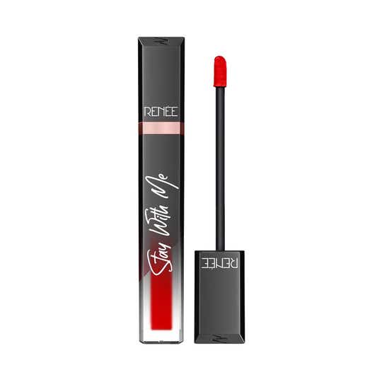RENEE Stay With Me Liquid Lipstick - Rage Of Red (6 ml)