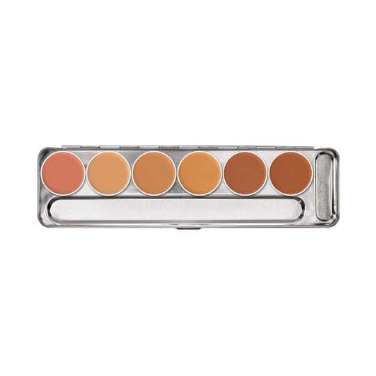 KRYOLAN Dermacolor Camouflage Creme Palette 6 Colors - Chennai1 (20 g)