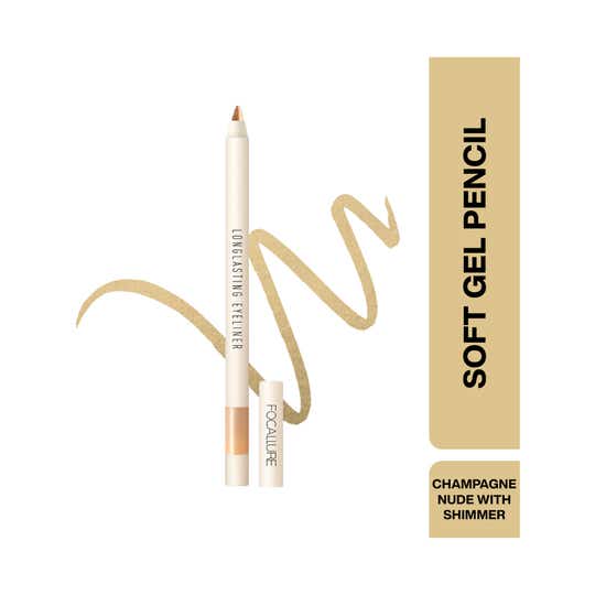 FOCALLURE Lasting Soft Gel Eyeliner Pencil - 03 Champagne Nude with Shimmer (0.4 g)