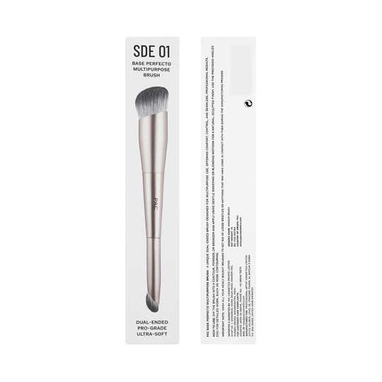 PAC SDE 01 Base Perfecto Multipurpose Brush - Dual Ended Ergonomic Design Ultra Soft Bristles (1 pc)