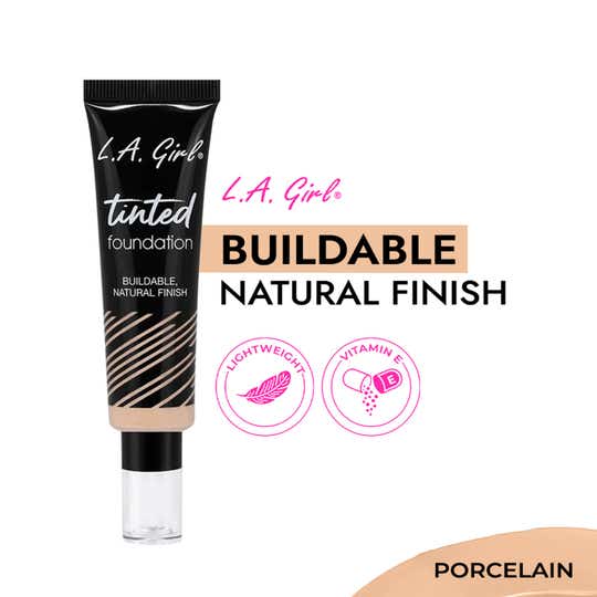 L.A. Girl Tinted Foundation - Porcelain (30ml)