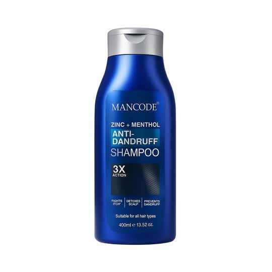 Mancode Zinc + Menthol Anti-Dandruff Shampoo for Men (400 ml)