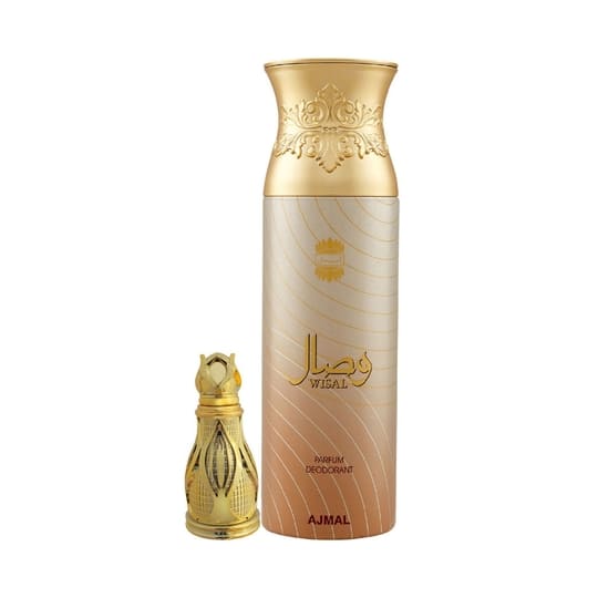 Ajmal Khofooq Perfume Attar & Wisal Deodorant Combo Pack (2 Pcs)