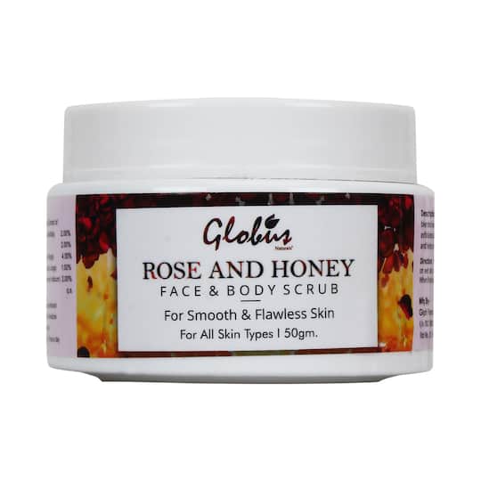 Globus Naturals Honey & Rose Face & Body Scrub (50g)