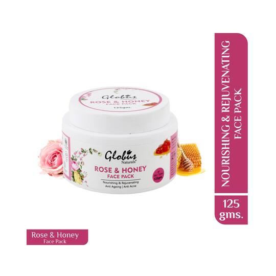 Globus Naturals Rose & Honey Nourishing & Rejuvenating Face Pack (125g)