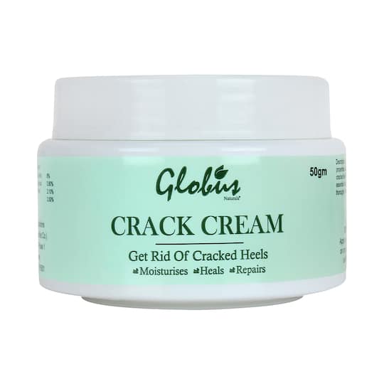 Globus Naturals For Dry Cracked Heels & Feet Enriched With Aloe Vera, Neem & Anantmool Crack Cream (50g)