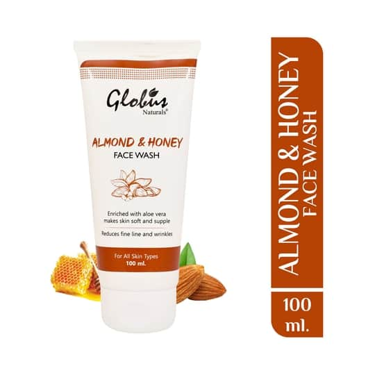 Globus Naturals Almond & Honey Gentle Face Wash (100ml)