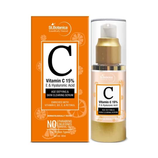 St.Botanica Vitamin C 15%, E & Hyaluronic Acid Face Serum (30ml)