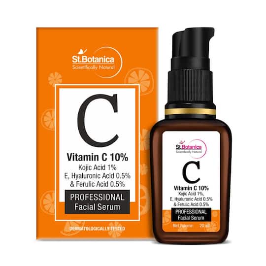 St.Botanica Vitamin C 10% E & Hyaluronic Acid 0.5% + Kojic Acid 1% + Ferulic Acid 0.5% Face Serum (20ml)