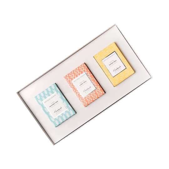 Kimirica Artisan Soap Gift Set Lemon Shea Cedar Shea & Lavender Mint for Men & Women (300 g)