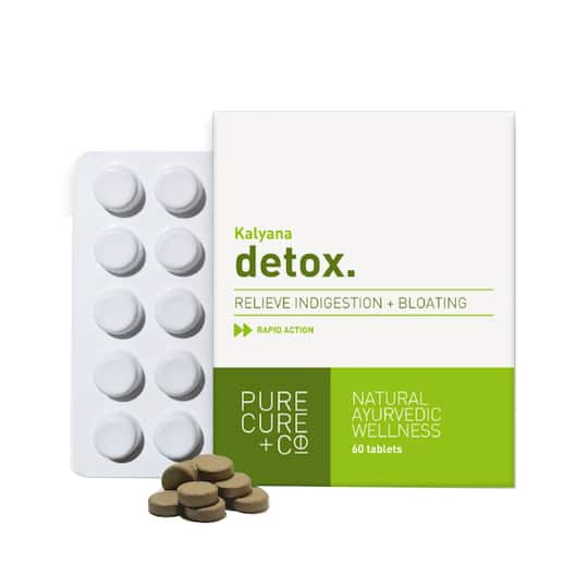 PURECURE+CO Detox Relieve Indigestion + Bloating Tablets (60Tablets)